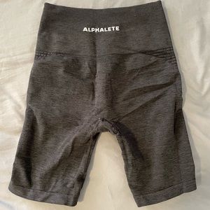 Alphalete Amplify Biker Short - Small, Dark Gray